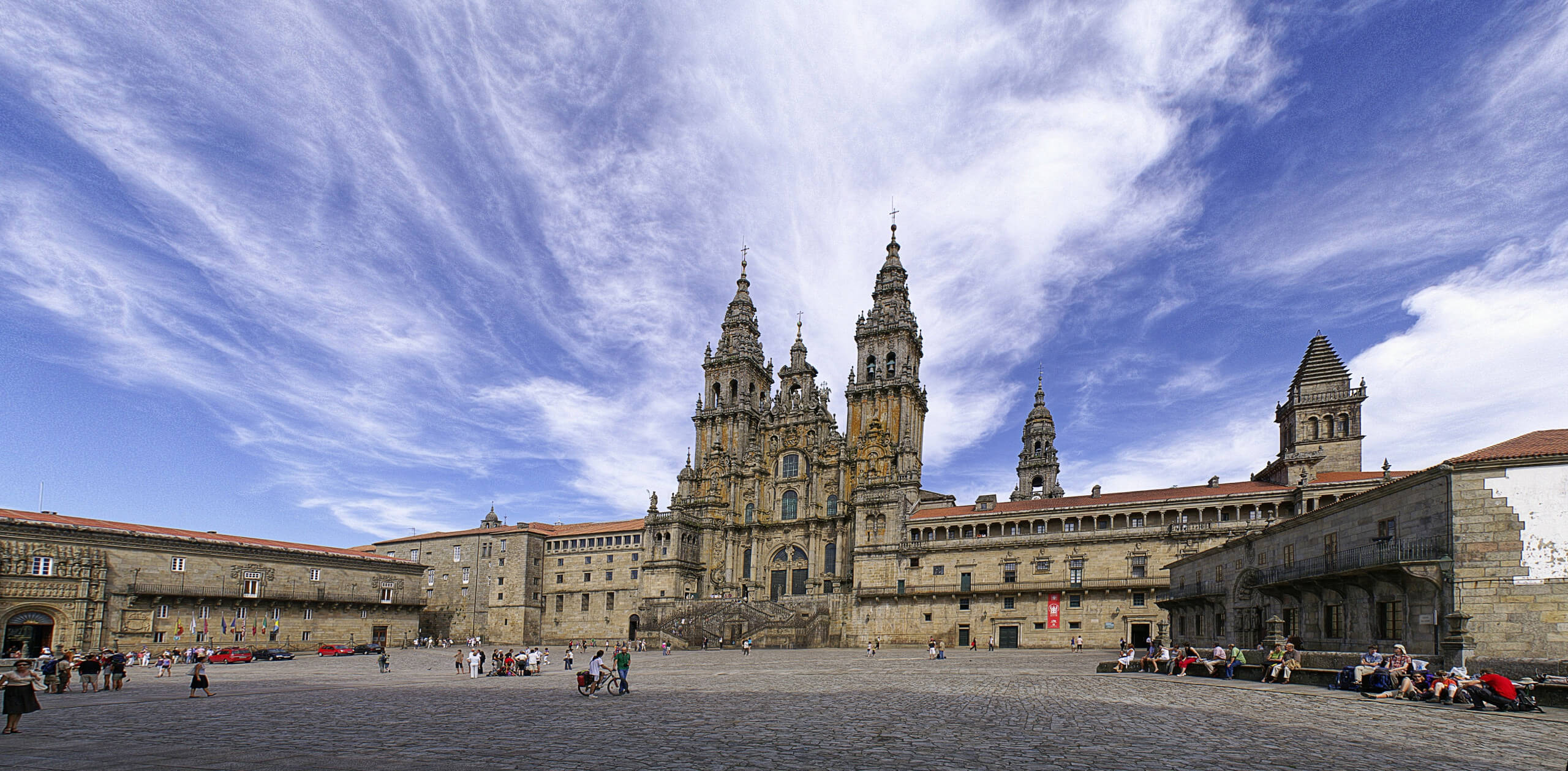 Katedra W Santiago De Compostela Hiszpania Miejsce Pielgrzymek I Spoczynku Sw Jakuba