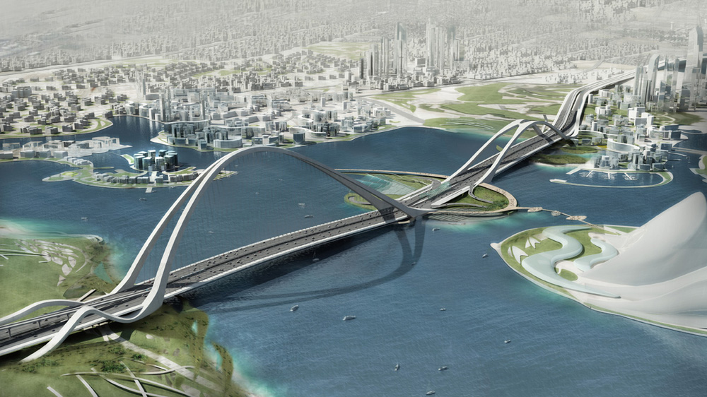 The largest arched bridge in the world will be built in Dubai