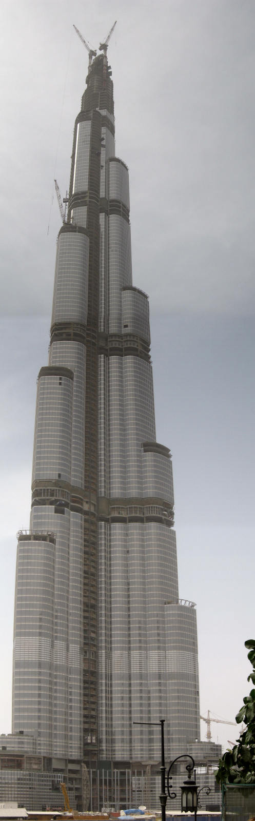 Burj Dubai has become the highest ever erected structure