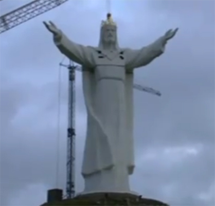 Works on the world's largest monument of Christ were completed