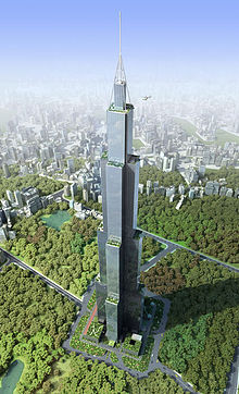 The construction of the tallest skyscraper has begun in China
