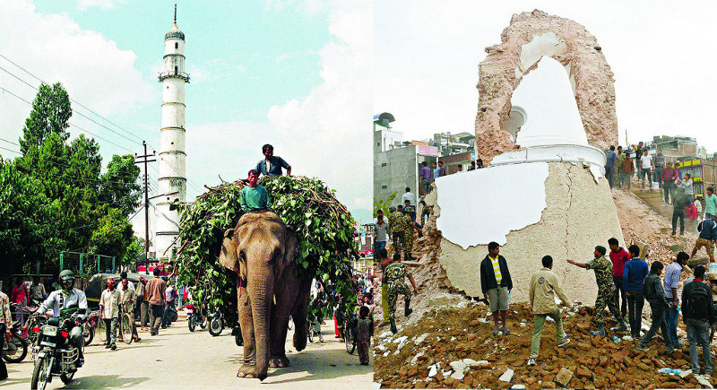 The effects of the Nepal earthquake on UNESCO monuments