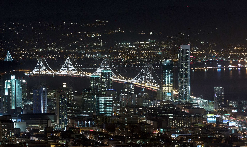 The world's largest light installation will be built on the San Francisco Bay Bridge