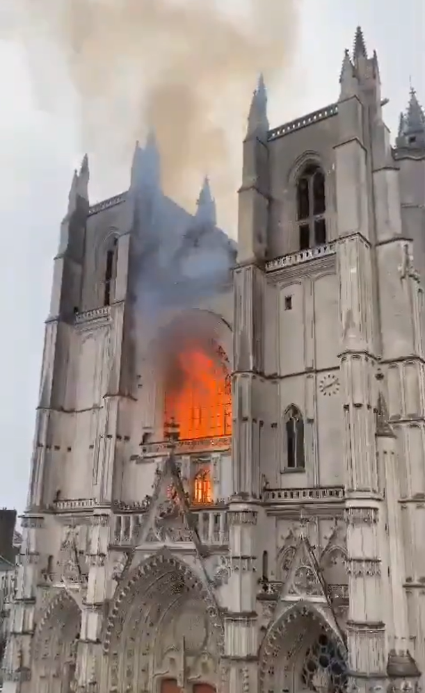 Nantes Cathedral Fire